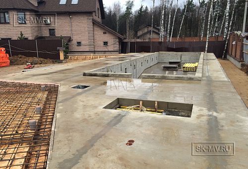 Монтаж фундамента УШП для строительства большого спа-комплекса 1000 кв м с бассейном в городе Котельники Московской области - 23