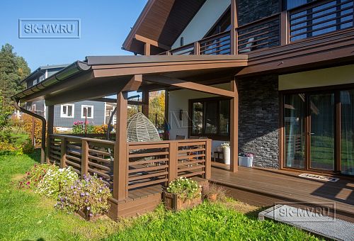 Построенный загородный дом с террасой по каркасной технологии в Сестрорецке под ключ - 5