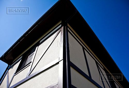 Построенный по каркасной технологии в к п Парквэй загородный дом для постоянного проживания в стиле фахверк площадью 200 кв м - 29