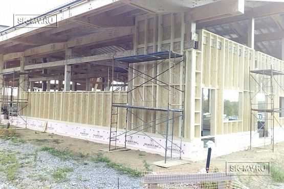 Построенный клубный дом с рестараном по технологии фахверк для гольф-клуба Земляничные поляны - 7