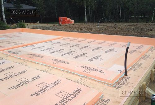 10. Утепление основания фундамента дома