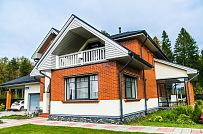 Строительство двухэтажного дома из газобетона с верандой с панорамным остеклением в КП Сосновое - мини - 12