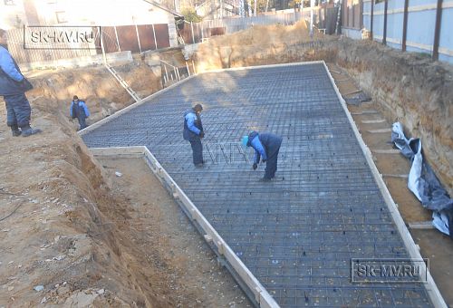 Монтаж фундамента УШП для строительства большого спа-комплекса 1000 кв м с бассейном в городе Котельники Московской области - 6