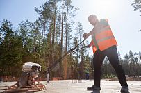 Монтаж индивидуального расчётного фундамента УШП PRO для строительства кирпичного дома в Рощино 2, S плиты = 530 кв.м, Лениградская обл. - мини - 47