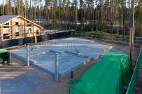 Монтаж индивидуального расчётного фундамента УШП PRO для строительства кирпичного двухэтажного дома в Рощино 2, S плиты = 340 кв.м, Лениградская обл. - мини - 48