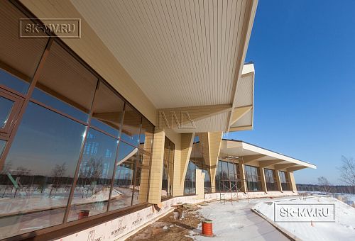 Построенный клубный дом с рестараном по технологии фахверк для гольф-клуба Земляничные поляны - 4