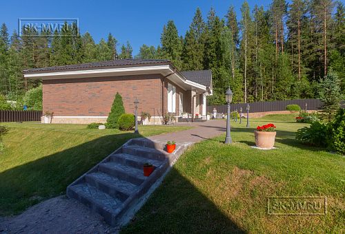 Одноэтажная усадьба в английском стиле в КП Галактика, технология каркас - 3