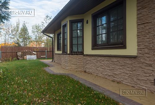 Построенный одноэтажный дом из газобетона с шатровой крышей в СНТ Фауна - 30