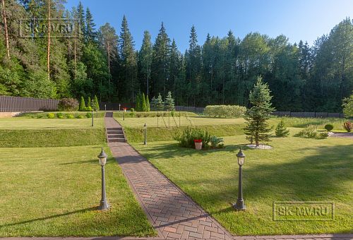 Одноэтажная усадьба в английском стиле в КП Галактика, технология каркас - 1