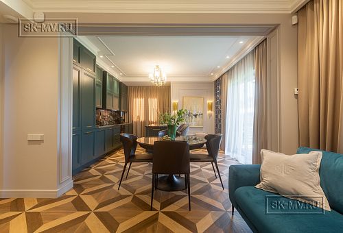 Дизайн интерьера двухэтажного каркасного дома в Сестрорецке - 13