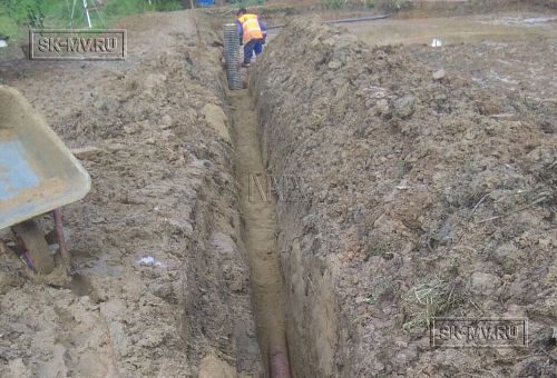 4.2. Устройство дренажа фундамента бани