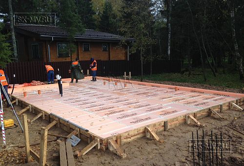 14. Утепление основания фундамента бани