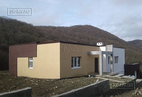  Атрибуты к картинкам Атрибуты к картинкам 100% 10  Одноэтажный дом на склоне из газобетона с гаражом в стиле хай тек в КП Наше место Поддержка программы чтения с экрана включена.      		  Одноэтажный дом на склоне из газобетона с гаражом в стиле хай тек в КП Наше место - 2