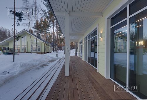 Фото репортаж с места строительства SPA комплекса с панорамными окнами в кп Сосновый берег  - 7