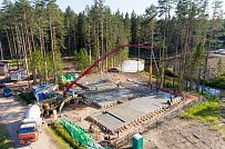 Монтаж индивидуального расчётного фундамента УШП PRO для строительства кирпичного дома в Рощино 2, S плиты = 530 кв.м, Лениградская обл. - мини - 36