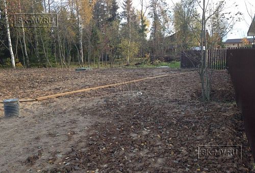 3. Перемещение и разравнивание грунта из котлованов фундаментов